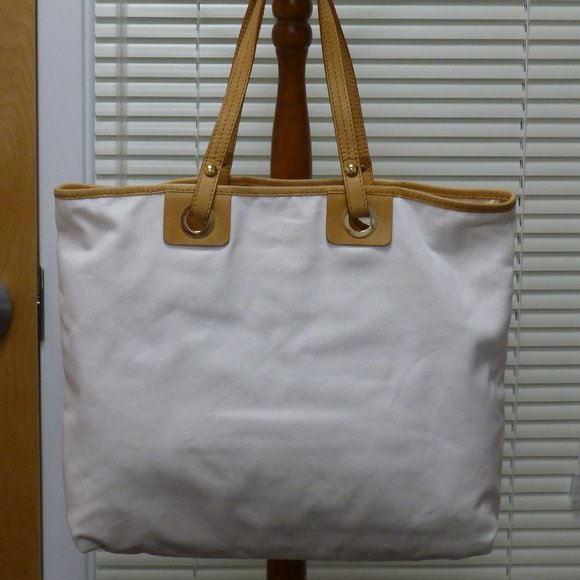 Versace Canvas Tote Bag w/Leather Trim from CARES 2009 LTD Edition, nwt - Picture 2 of 15